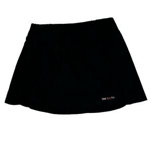 One Tooth Black Skort Elastic Waist Athletic Wear SZ XL